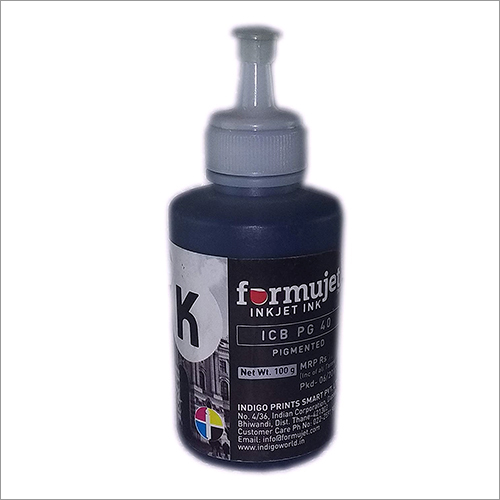 Black Formujet Ink Icb Pg40 - 100 Gm Inkjet Printing Ink | Toner Cartridge Style, Ideal For Printing And Photocopying, High-quality Raw Components