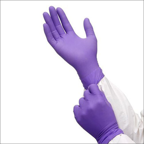Nitrile Examination Gloves - Nitrile Material, Mid Forearm Size Range (Xs, S, M, L, Xl), White Color | Disposable, Powder-free, Ce Approved, Fingertip Textured
