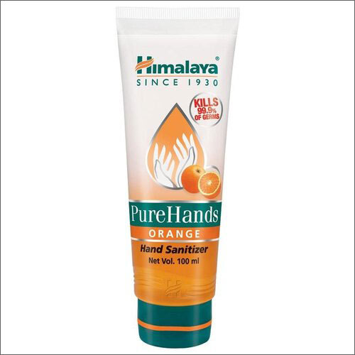 100ml Alcohol Based Hand Sanitizer - Alcohol Ethanol 50-60%, Orange Color, Flip Top Bottle | Multiple Use, Suitable For All Age Groups