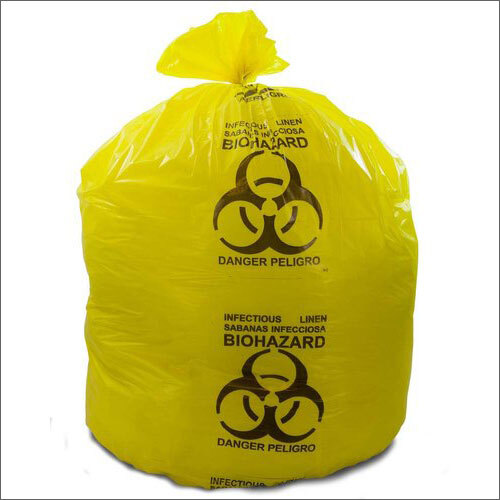 Disposable Biohazard Bags - Plastic Small/medium/large | Red Yellow Blue Biodegradable Leak Proof Tear Resistant Printed