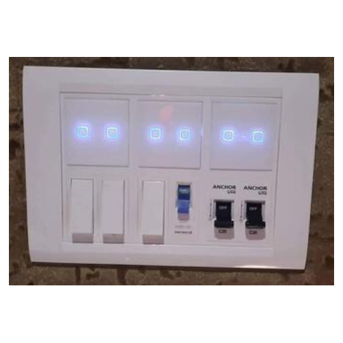 Home Automation Light Switches - Wireless 230vac, 50hz | White & Black Color, 1-year Replacement Warranty