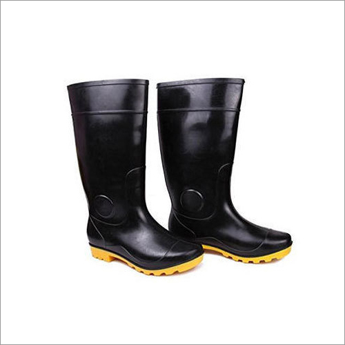 Safety Shoes - Leather Construction | Black Color, Durable Design, Comfortable Fit