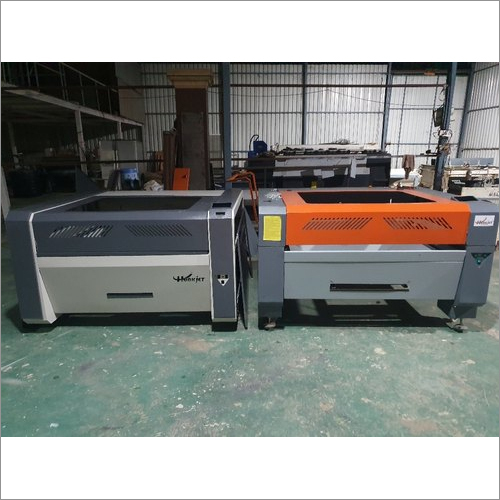 Laser Engraving Machine - CO2 Laser, 220V Water Cooling System | Automatic Operation, Grey and Orange Color Variants