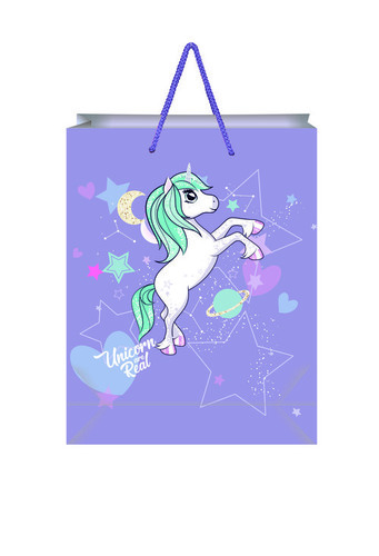 मीडियम लक्ज़री यूनिक्रॉन पर्पल कैरी बैग