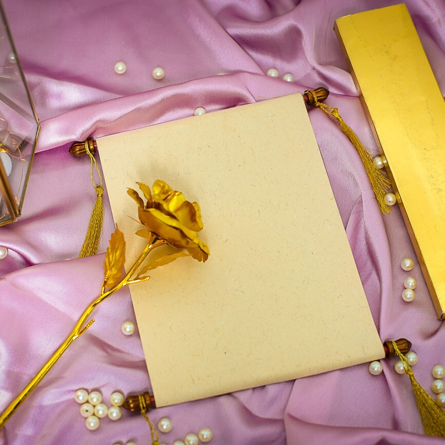 Invitation Scroll Farman - Color: Cream