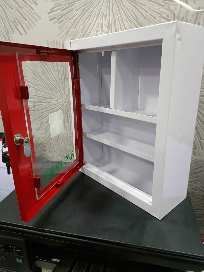 Red & White Ms First Aid Box