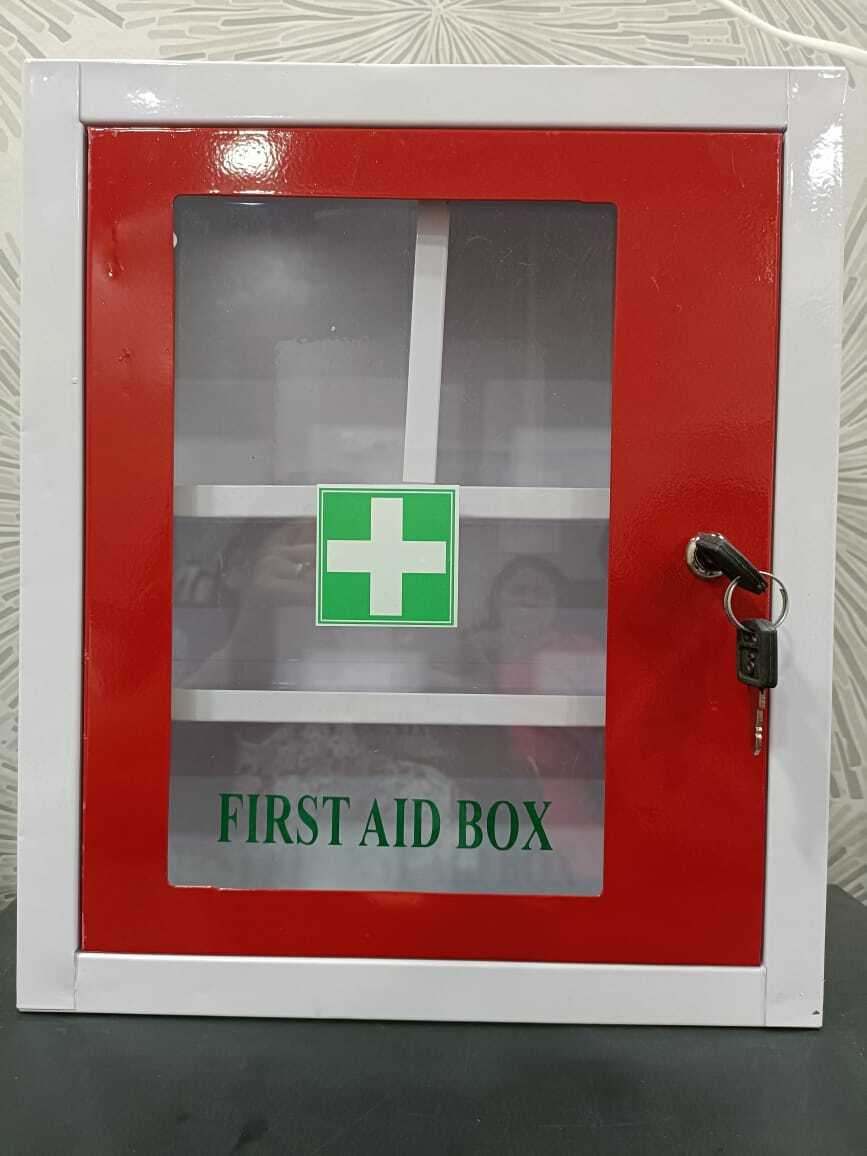 Red & White Ms First Aid Box