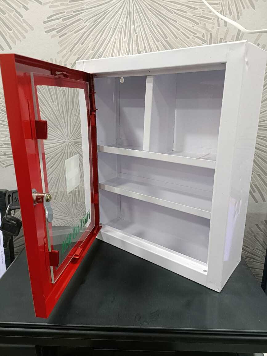 Red & White Ms First Aid Box