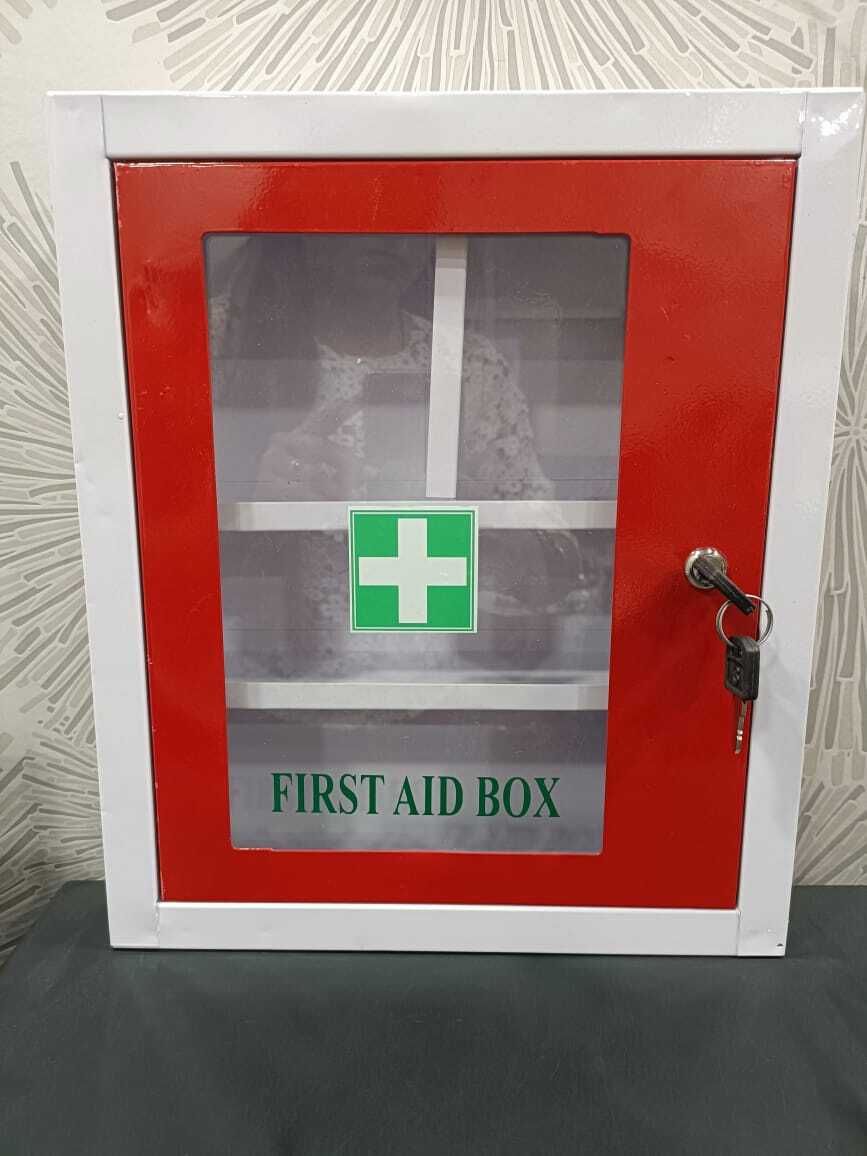 Red & White Ms First Aid Box
