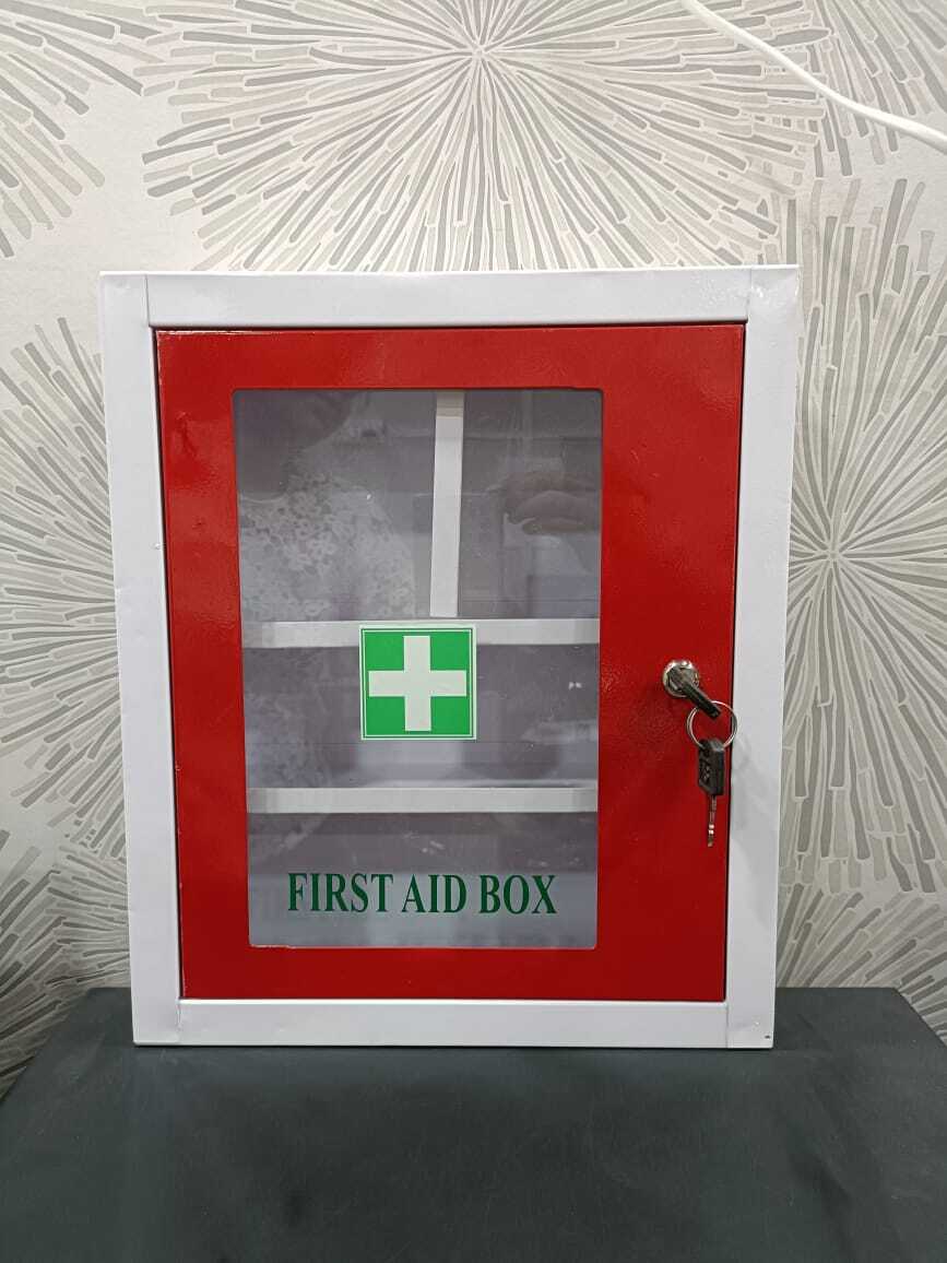 Red & White Ms First Aid Box