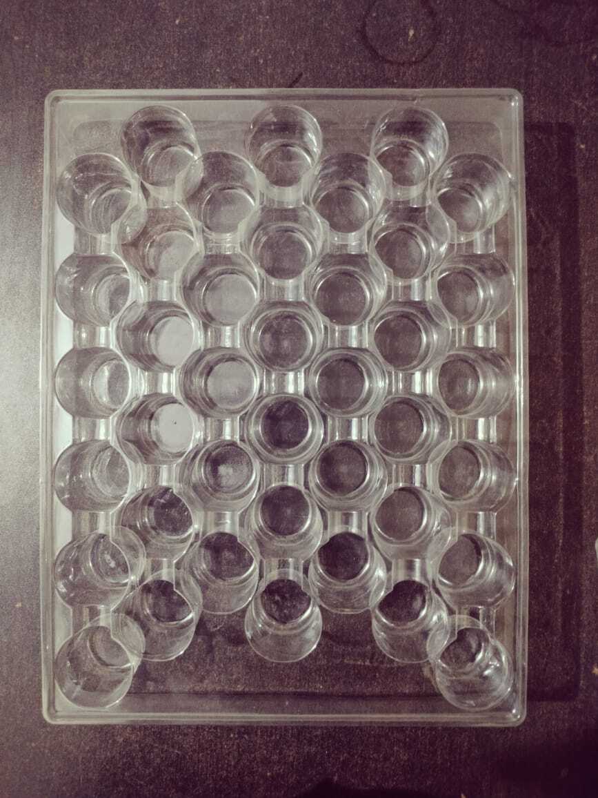 Voice Coil Blister - Plastic, 10x10x2 Cm, Transparent | Capacity: 12 Coils, Honeycomb Design, Clear Visibility, Lightweight, Durable Material