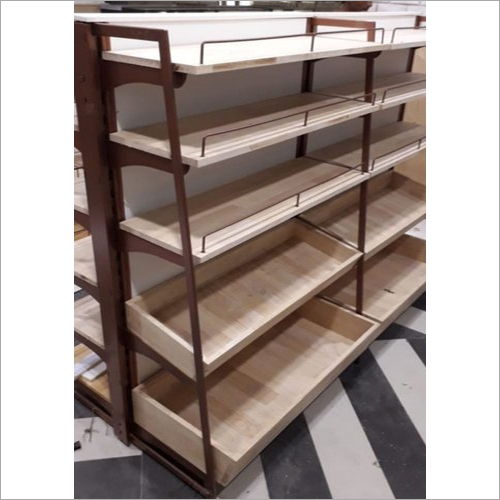 Wooden Display Rack Usage: Supermarket