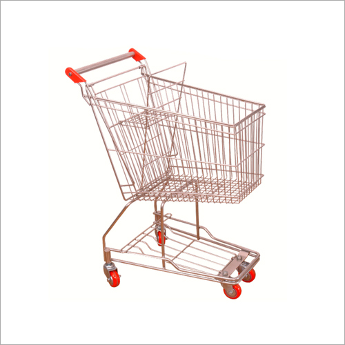 Stainless Steel Supermarket Trolley