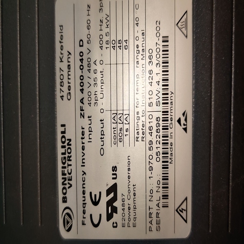 Bonfiglioli Vectron Zfa 400-040 D Frequency Inverter-active Drive