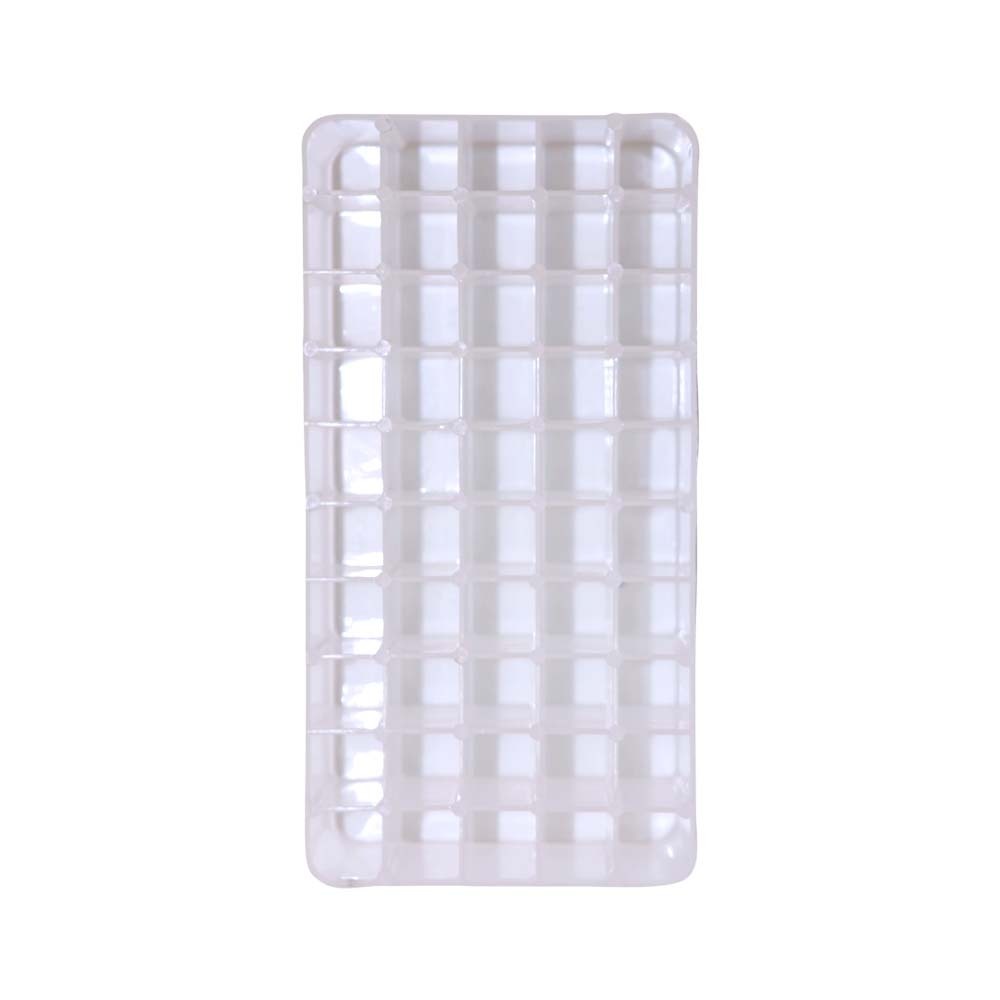 Test Tube Rack - Plastic, 11.5 X 7.5 X 2.5 Cm | 50 Holes, White Color, 1.2 Cm Hole Diameter