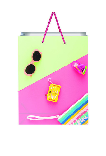 मीडियम लक्ज़री शेड पिंक कैरी बैग