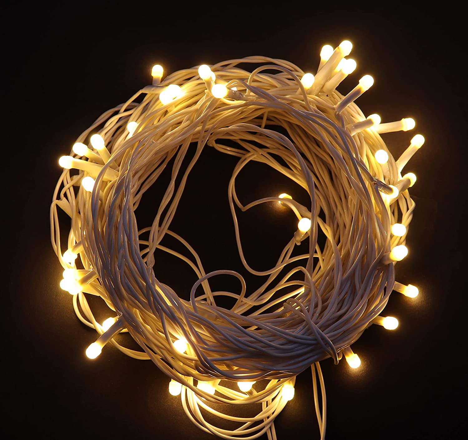 Warm White Serial Lights 20 Meter For Diwali Copper Led Pixel Lights