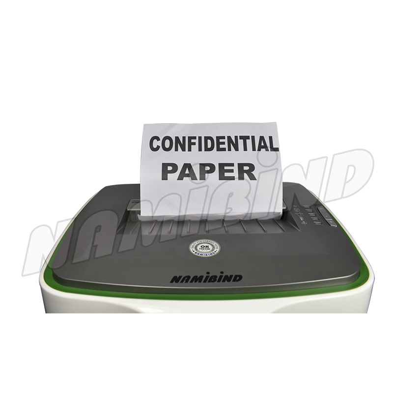 Office Use Paper Shredder Machine With Shred Capacity 15 Sheets - Basket Type: Abs Plastic