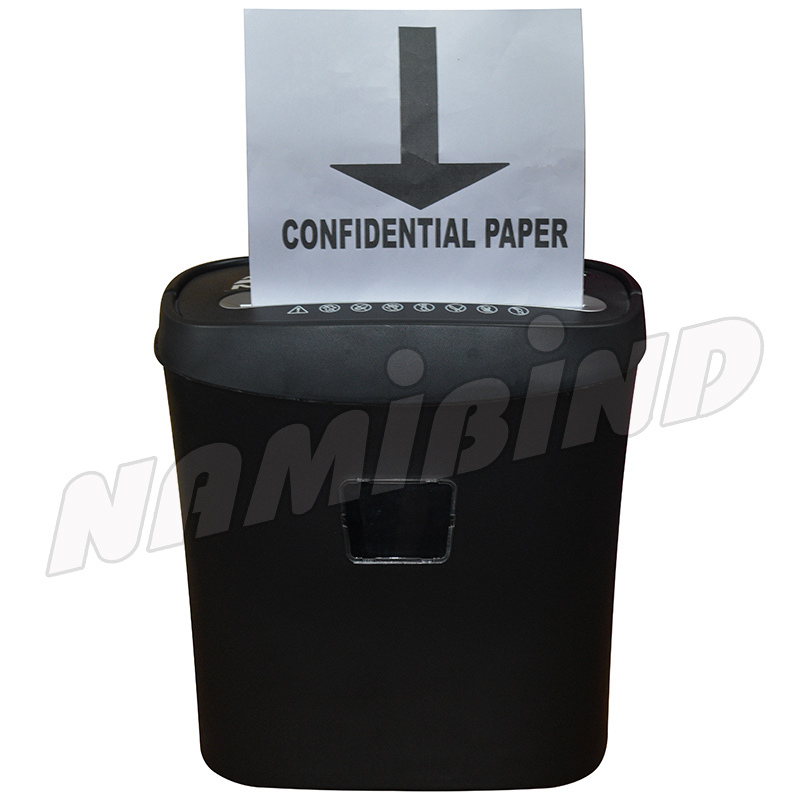 Personal Paper Shredder - 310x205x347 Mm, 15l Bin Capacity, 60w Dc Motor | Cross Cut, Automatic Start, 8 Sheet Capacity, 58 Db Noise Level