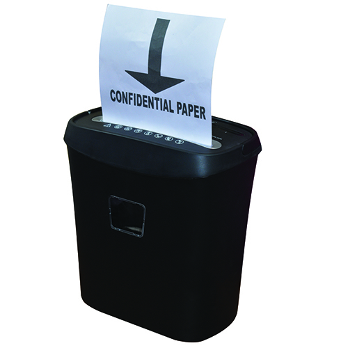Personal Paper Shredder - 310x205x347 Mm, 15l Bin Capacity, 60w Dc Motor | Cross Cut, Automatic Start, 8 Sheet Capacity, 58 Db Noise Level