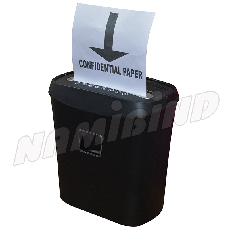 Personal Paper Shredder - 310x205x347 Mm, 15l Bin Capacity, 60w Dc Motor | Cross Cut, Automatic Start, 8 Sheet Capacity, 58 Db Noise Level