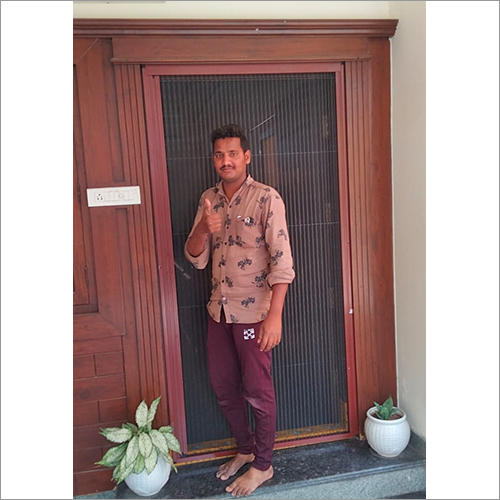Single Mesh Mosquito Door - Stainless Steel Security Mesh, Customized Size, Lightweight & Durable Design For Household, Office & School