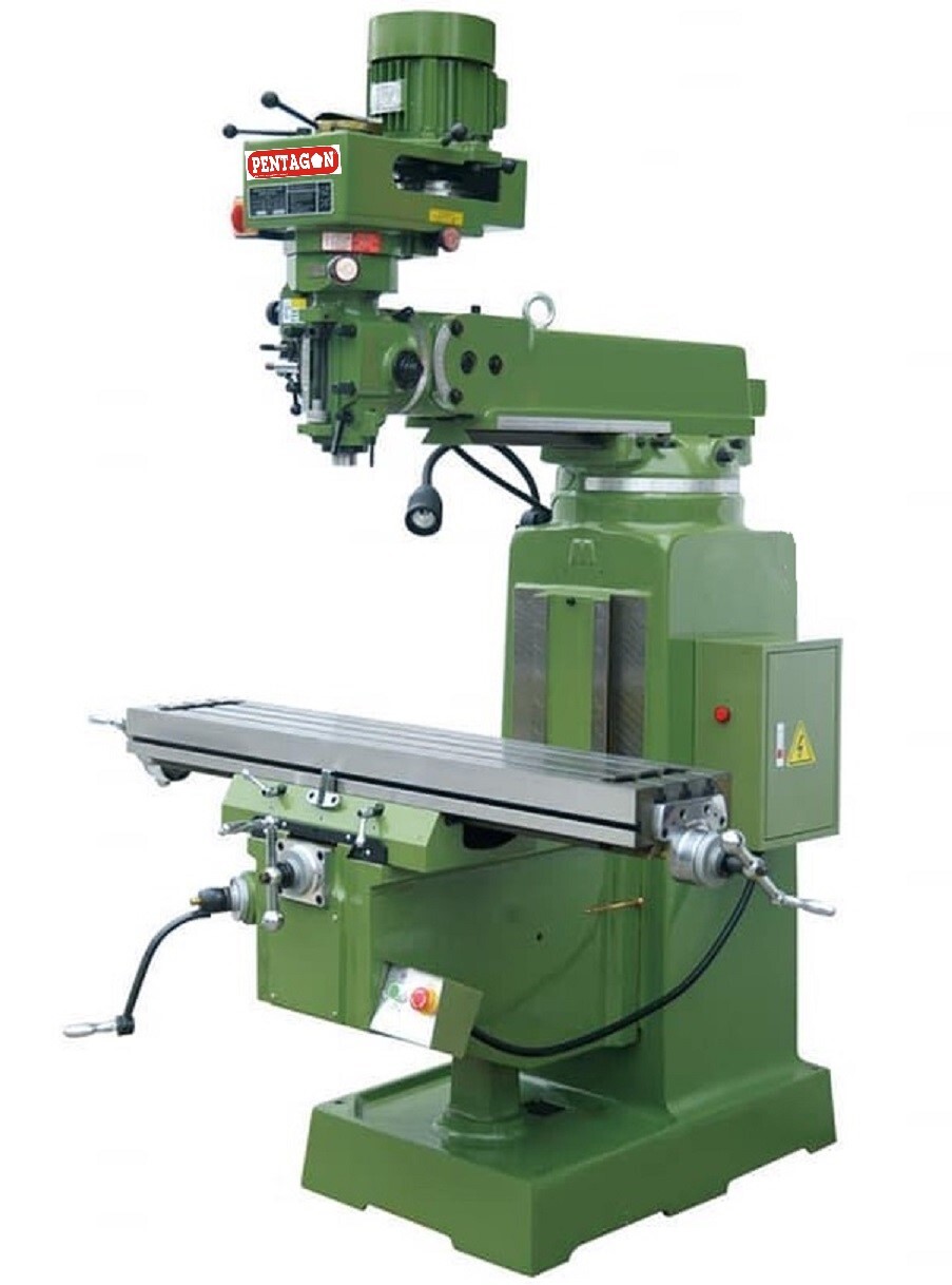 Knee Type Milling Machine - Iso50 Spindle Taper, 1500x360 Mm Table Size | High Stability, Automatic 3-axis Feeds, Vertical +45â°/-45â° Milling Head
