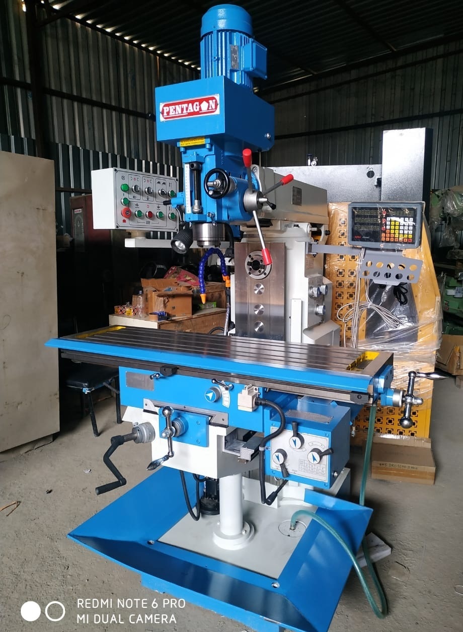 Knee Type Milling Machine - Iso50 Spindle Taper, 1500x360 Mm Table Size | High Stability, Automatic 3-axis Feeds, Vertical +45â°/-45â° Milling Head