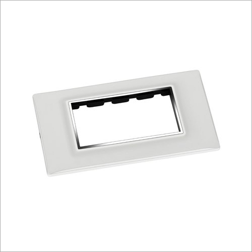 White Dominate Modular Switch Plate 4M