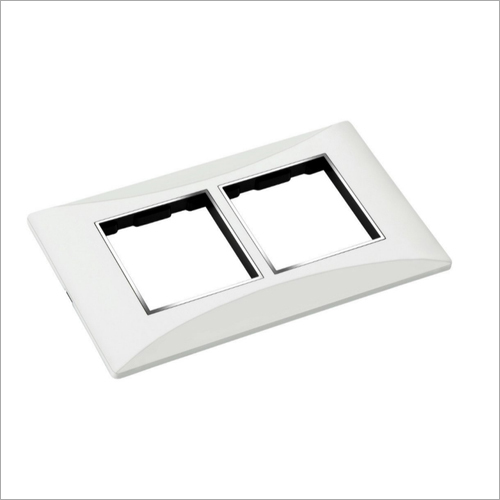 Flicker Modular Switch Plate - Polycarbonate 4M, Glossy White Finish