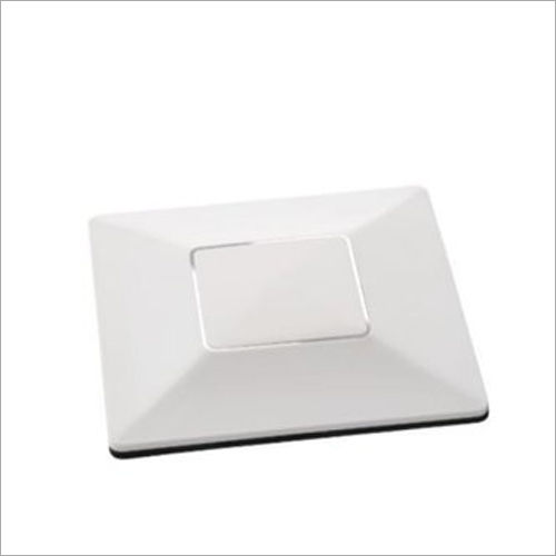 White Classical Heavy 5X5 Modular Blank Plate Silver Line