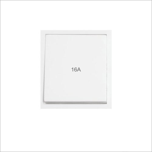 Modular Switches 16A 2M - Polycarbonate, 2 Module Size, White Color, 1-Way Switch Operation | Ideal for All Purpose Usage
