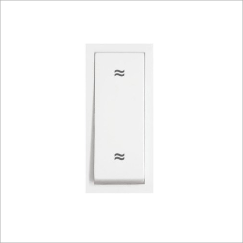 Modular Switches 6A 2 Way 1M - Polycarbonate Material, 1 Module Size, White Color | Durable Design for All Purpose Usage