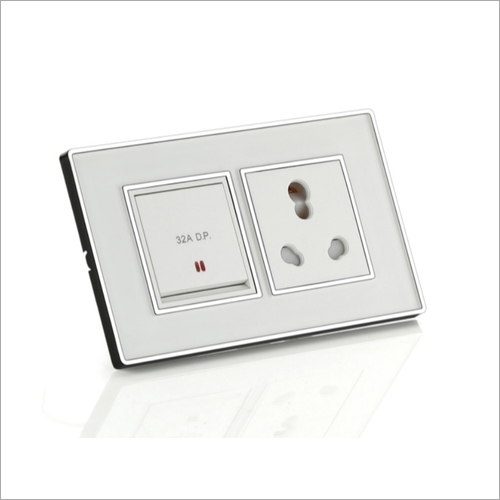 White Glass Modular Switch Plate