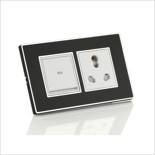 Black Glass Modular Switch Plate