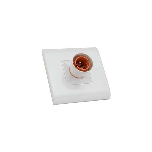 Modular Angle Batten Bulb Holder Gold Ring 4x4 / 5x5 - Plastic Body, White Color, All Purpose Usage | Ideal for Versatile Installation