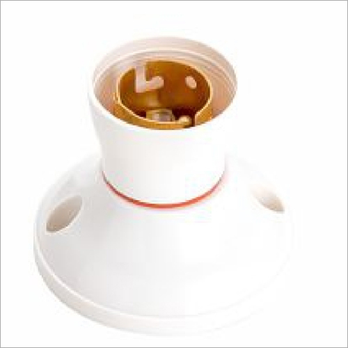Angle Batten Bulb Holder Gold Ring - Crystal Body, White Color Finish, Brass Detail | All-Purpose Usage and Installation