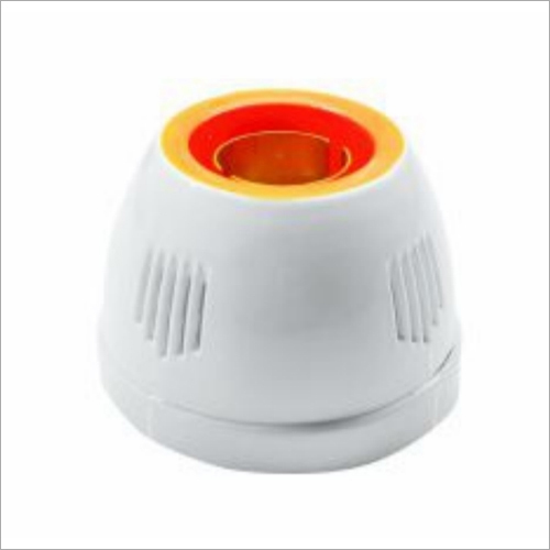 Modular Fancy Batten Bulb Holder Gold Ring - Plastic Body with Brass Finish, White Color | All Purpose Installation Type