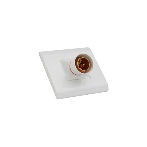 Modular Angle Batten Bulb Holder Gold Ring 4x4/5x5 - Crystal Body Material, White Finish, All-Purpose Usage/Application, White Holder Color