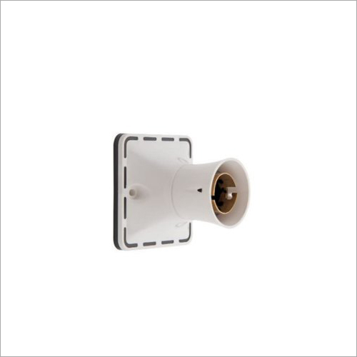 Heavy Batten Bulb Holder Brass Ring - Ceramic Body, White Color, Flame Retardant | All Purpose Usage, Ideal for Various Installations