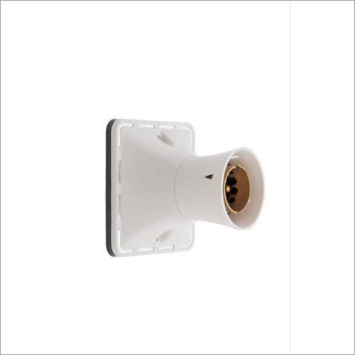 Heavy Batten Bulb Holder Brass Ring - Ceramic Body, White Color, Flame Retardant Finish | All Purpose Usage, Durable and Versatile Design