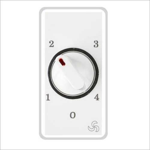 Fan Regulators - Poly Carbonate Material, 1M Usage/Application for Home, White Color - 4 Step Speed Control