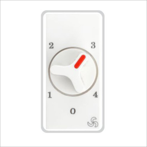 Fan Regulators 1M - Poly Carbonate Material, Step 4 Speed Control | Color: White