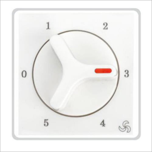 Fan Regulators 2M - Poly Carbonate Material, Step 4 Speed Regulation, White Color | Multi-Purpose Home Application