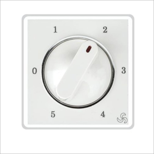 Fan Regulators 2M - Poly Carbonate, Step 4 Speed Control | White Color, Versatile Home Usage, All Part Types Compatible
