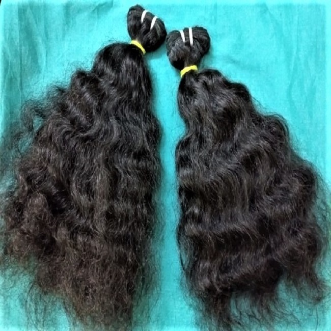 Top Quality 100% Hair Extensions No Tangle No Shedding Full Cuticle Human Virgin Aligned Machine Weft Human Hair Weft - Color: Natural Brown