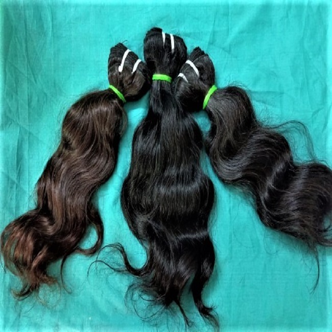 Top Quality 100% Hair Extensions No Tangle No Shedding Full Cuticle Human Virgin Aligned Machine Weft Human Hair Weft - Color: Natural Brown