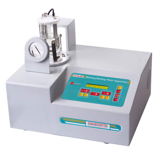 Microcontroller Based Melting/Boiling Point Apparatus - 250ml Beaker, Teflon Lid, Tubular Heater, RTD Sensor, Warranty Card | Calibration Test Certificate, Operational Manual, Two Melting Standards