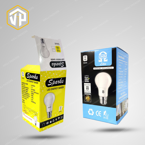 Glossy Lamination Led Bulb Packaging Box By Viraj Packers