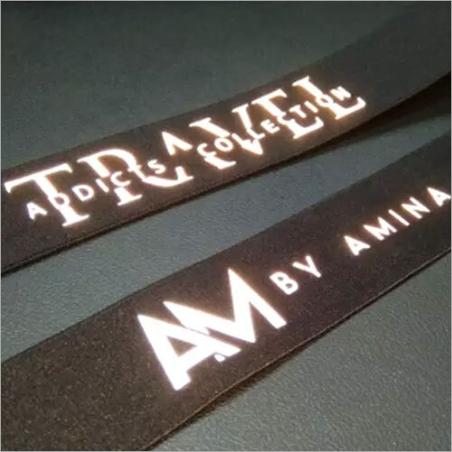 Customised Customized Logo Jacquard Elastic Tape